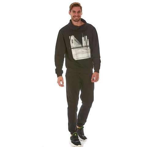 ADMIRAL Black Track Pants For Mens