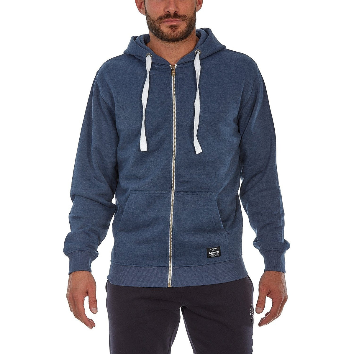 ADMIRAL ALGIS Mens Fleece Hoodie - Insignia Blue