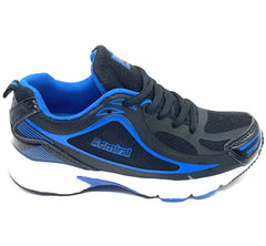 Kids Black Blue Running Shoes