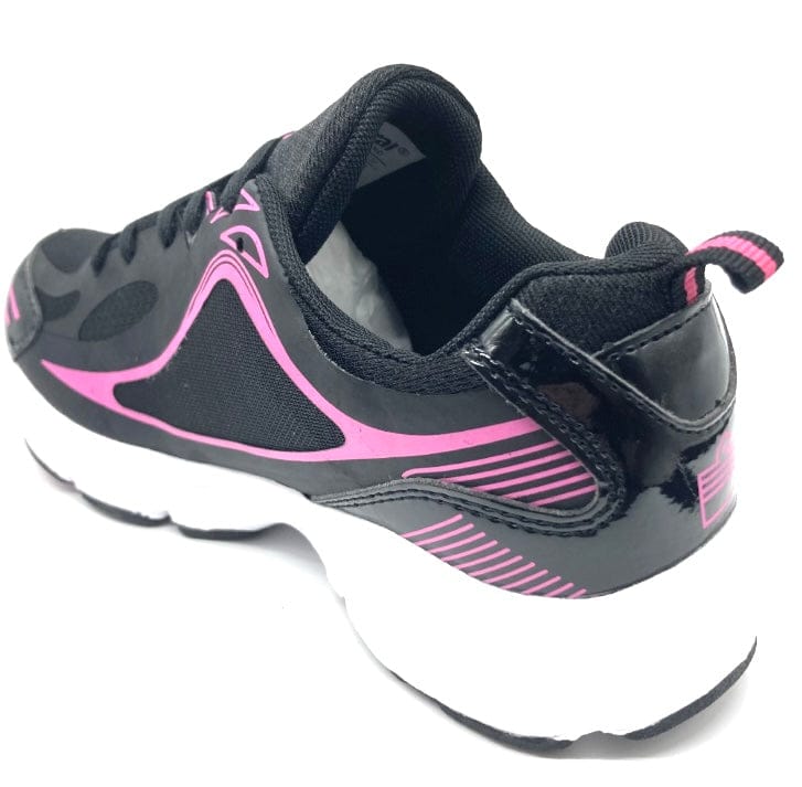 ADMIRAL Kids Aerobreeze Run and Walk Trainer - Black Fuschia