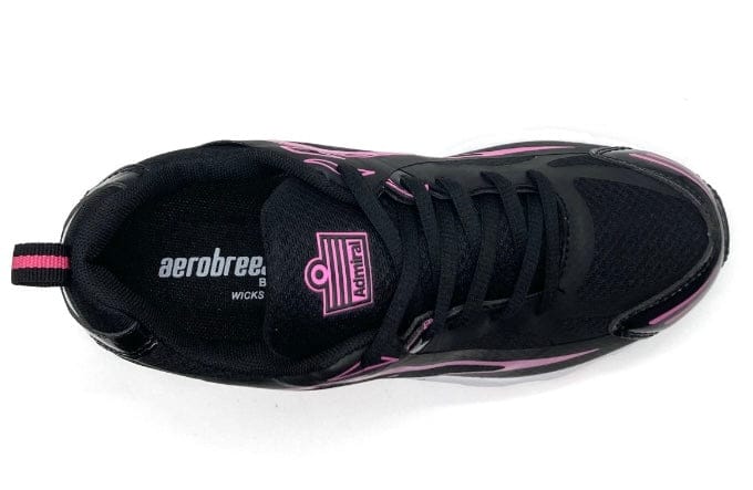 ADMIRAL Kids Aerobreeze Run and Walk Trainer - Black Fuschia