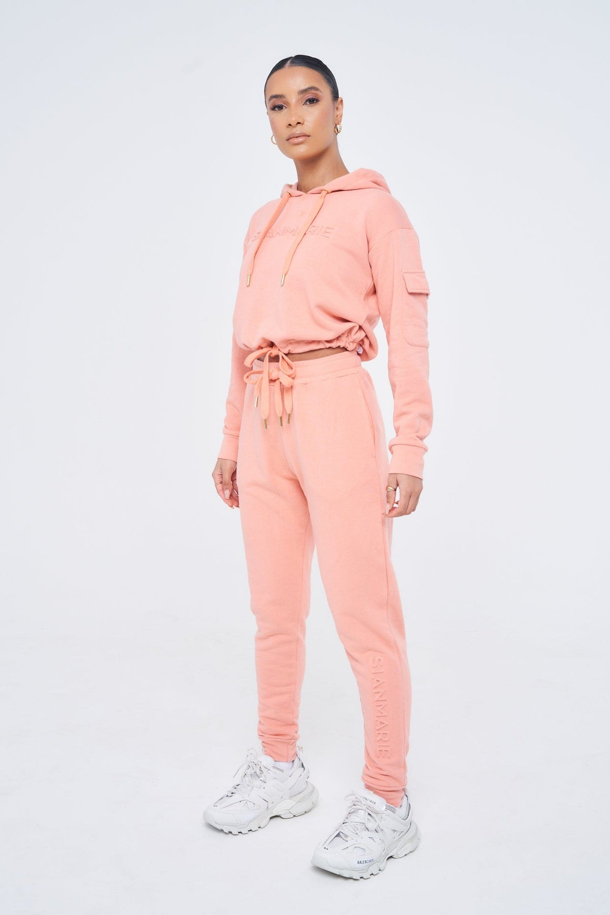 SIANMARIE Signature Joggers - Peach