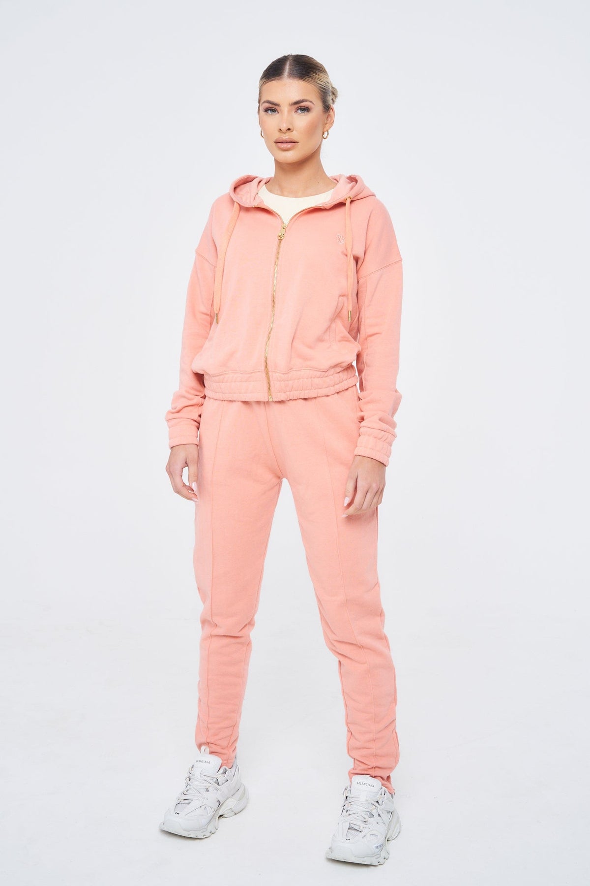 SIANMARIE Front Seam Joggers / Trackpants - Peach