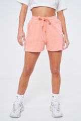 SIANMARIE Fleece Loose Fit Shorts - Peach | WOMENS | Sian Marie