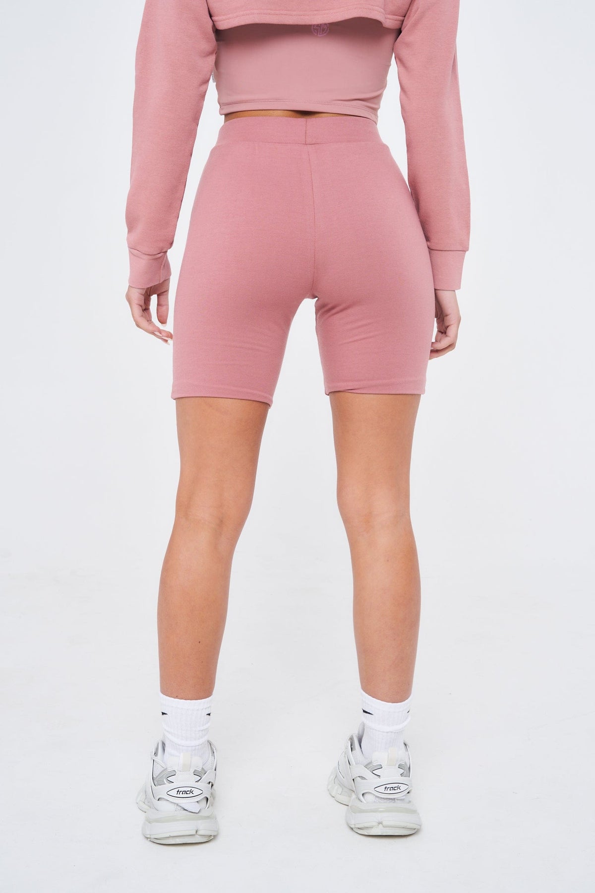 SIANMARIE Tonal Active Cycle Shorts - Misty Rose