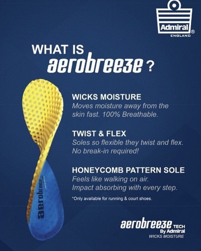 ADMIRAL Mens Aerobreeze Pacemaker - Lightweight Running and Training Shoe