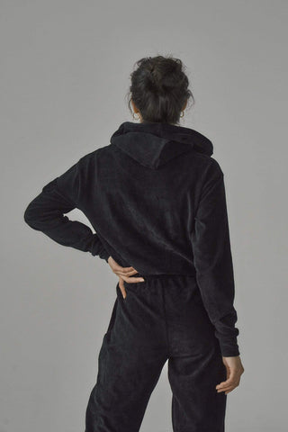 SIANMARIE Brushed Black Hoodie | WOMENS | Sian Marie