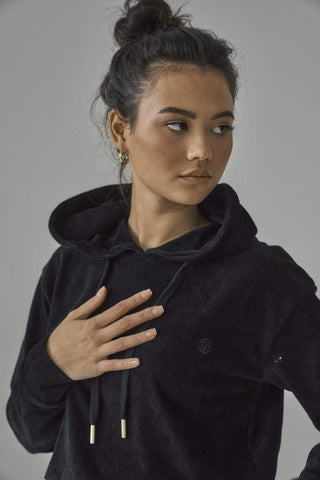 SIANMARIE Brushed Black Hoodie | WOMENS | Sian Marie