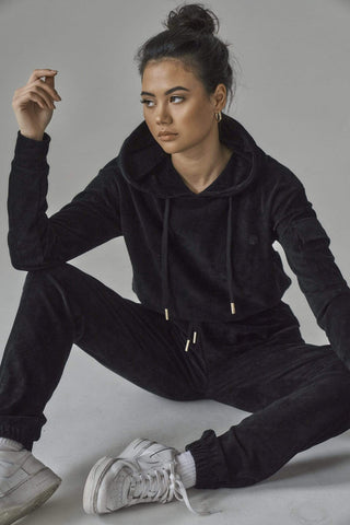 SIANMARIE Brushed Black Hoodie | WOMENS | Sian Marie